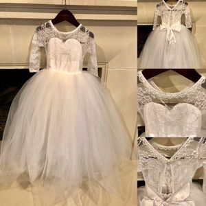 Show stopping couture flower girl dress, size 4!